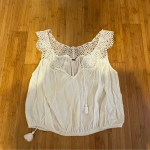 Free people linen crop top